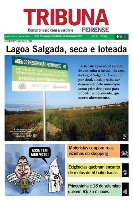Lagoas: Tribuna Feirense lana mais um alerta