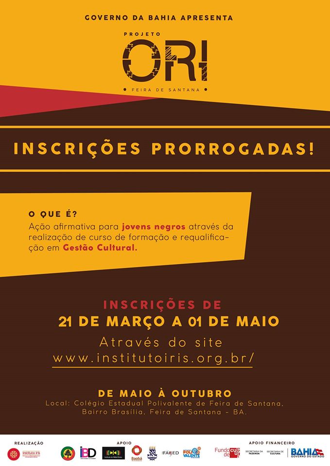 Instituto Iris abre inscrições para curso gratuito de Gestão Cultural 